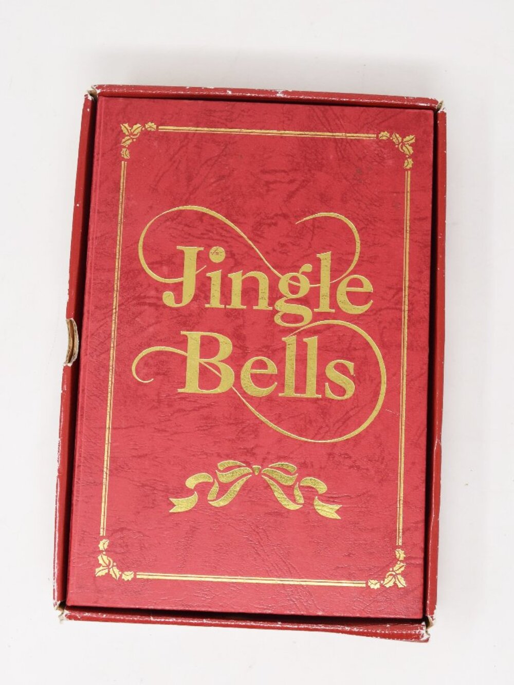 Mr Christmas Jingle Bells Animated Musical Book Santa Workshop Elves VTG 2001